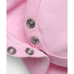 Babyhug 100% Cotton Interlock Knit Full Sleeves Onesies with Leggings & Cap With Floral Print - Pink