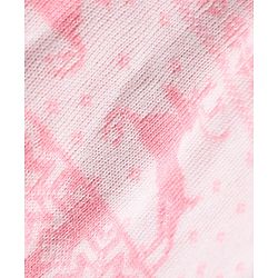 Babyhug Knit Full Sleeves Sweater Set with Floral & Rain Bear Design - Pink