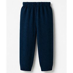 Babyhug Knit Full Sleeves Textured Sweater Set - Teal Blue