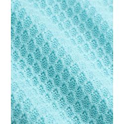 Babyhug Knit Full Sleeves Textured Sweater Set - Teal Blue