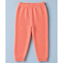 Babyhug Knit Full Sleeves Textured Sweater Set - Teal Blue