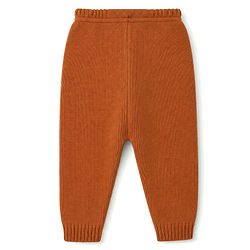 Babyhug Knit Full Sleeves Striped Sweater Set - Light Brown