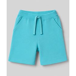 Babyhug Single Jersey Knit Half Sleeves T-Shirt & Shorts Set Car Print - Blue