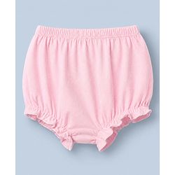 Babyhug 100% Cotton Single Jersey Knit Bloomer With Floral Print Pack of 3 - Pink White