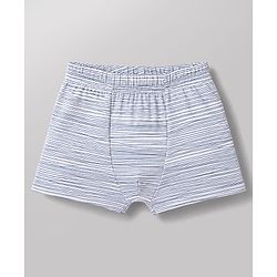 Babyhug 100% Cotton Knit Striped & Animal Printed Trunks Pack Of 3 - White & Blue