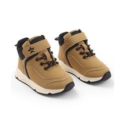 Cute Walk by Babyhug Velcro Closure Solid Winter Shoes - Beige