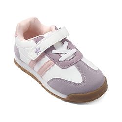 Cute Walk by Babyhug Velcro Closure Sport Shoes With Star Embroidery - Pink