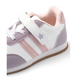 Cute Walk by Babyhug Velcro Closure Sport Shoes With Star Embroidery - Pink