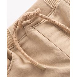 Babyhug Denim Full Length Solid Jeans With Stretch - Olive