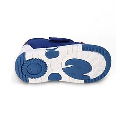 Cute Walk by Babyhug Velcro Closure Animal Face Printed Musical Casual Shoes - Navy Blue
