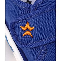 Cute Walk by Babyhug Velcro Closure Animal Face Printed Musical Casual Shoes - Navy Blue