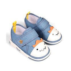 Cute Walk by Babyhug Velcro Closure Animal Face Printed Musical Casual Shoes - Navy Blue