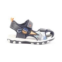 Cute Walk by Babyhug Velcro Closure Solid Sandal - Navy Blue