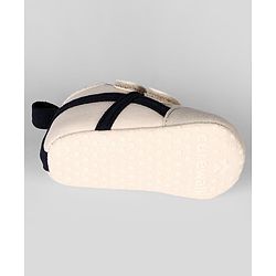 Cute Walk by Babyhug Velcro Closure Solid Booties - Beige