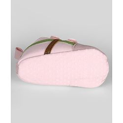 Cute Walk by Babyhug Velcro Closure Solid Booties - Beige