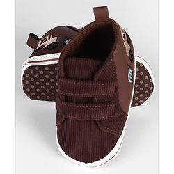 Cute Walk by Babyhug Velcro Closure Solid Booties - Navy Blue