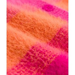 Babyhug Knit Striped Front Open Sweaters - Pink
