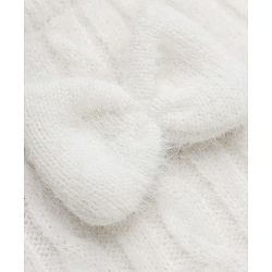 Babyhug Knit Woolen Dress with Full Sleeves and Bow Applique in Pink for 9-12 Months