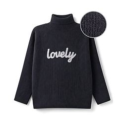 Babyhug Knit Full Sleeves Text Embroidered Pullover Sweater - White