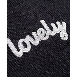 Babyhug Knit Full Sleeves Text Embroidered Pullover Sweater - White