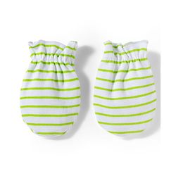 Babyhug 100% Cotton Interlock Knit Striped Mittens with Heart Print Pack of 3 - Purple & Pink