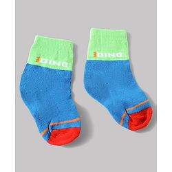 Cute Walk by Babyhug Anti-Bacterial Ankle Length Sock With Dino Design Pack of 3 - White