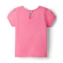 Babyhug 100% Cotton Knit Half Sleeves Text & Hearts Printed T-Shirt & Capri Night Suit - Pink