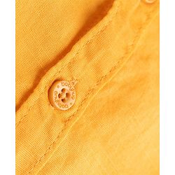 Babyhug Linen Woven Half Sleeves Solid Colour Shirt -  Orange