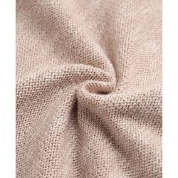Babyhug Cotton Knit Front Open Sweater with Full Sleeves and Bear Embroidery in Beige