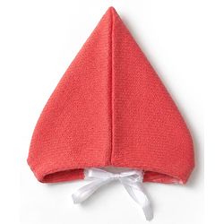 Babyhug Knit Full Sleeves Color Block Design Sweater Set with Cap & Booties - Coral