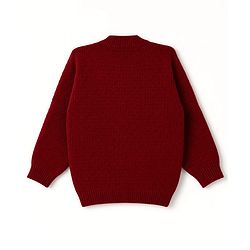 Babyhug Knit Full Sleeves Sweater Set With Cap & Booties - Marron