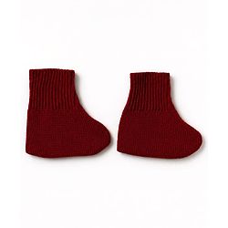 Babyhug Knit Full Sleeves Sweater Set With Cap & Booties - Marron
