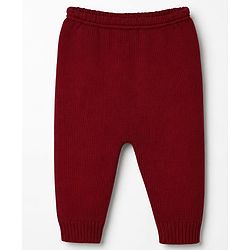 Babyhug Knit Full Sleeves Sweater Set With Cap & Booties - Marron