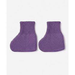 Babyhug Knit Full Sleeves Sweater Set with Cap & Booties - Purple