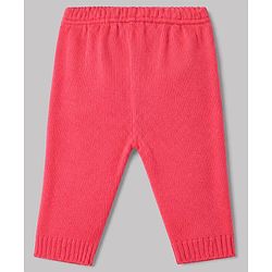 Babyhug Knit Full Sleeves Sweater Set with Cap & Booties in Dark Pink