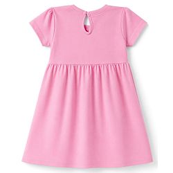 Babyhug Single Jersey Knit Half Sleeves Hearts & Text Printed Frocks With Bow Applique Pack Of 2 - Yellow & Pink