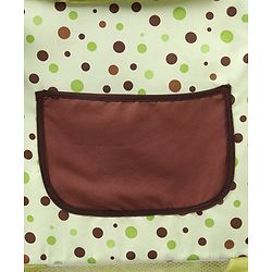 Babyhug Froggy Print Cradle with Mosquito Net and Swing Lock function - Green| Storage Basket| Wheels with Lock| Easy Assembly