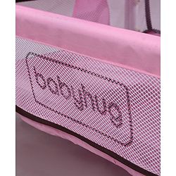 Babyhug Froggy Print Cradle with Mosquito Net and Swing Lock function - Green| Storage Basket| Wheels with Lock| Easy Assembly