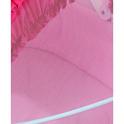 Babyhug Lion Print 2 in 1 Cradle cum bassinet with Mosquito Net and Swing Lock function - Pink