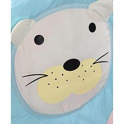 Babyhug Lion Print 2 in 1 Cradle cum bassinet with Mosquito Net and Swing Lock function - Pink