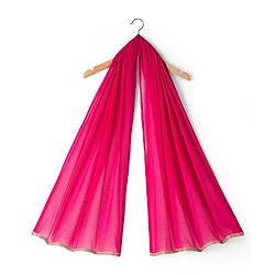 Babyhug Georgette Woven Sleeveless Floral Sequinned & Foil Printed Lehenga Choli Set With Dupatta - Fuchsia