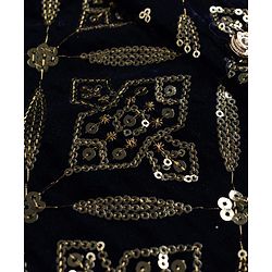 Babyhug Woven Full Sleeves Solid Kurta Pajama Set with Embroidered & Sequinned Jacket - Navy