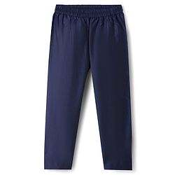 Babyhug Woven Full Sleeves Printed Yoke Kurta Pajama Set - Navy