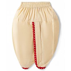 Babyhug 100% Cotton Cambric Woven Full Sleeves Jamna Kurta Dhoti Set - Red