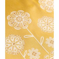 Babyhug Woven Full Sleeves Floral Embroidered Kurta Dhoti Set - Yellow