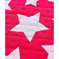 Babyhug Cotton Knit Full Sleeves Quilted Co-Ords T-Shirt & Pyjama Winter Wear Night Suit with Star Print - Red