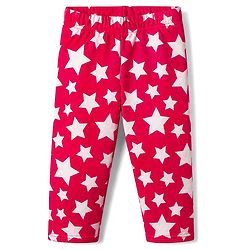 Babyhug Cotton Knit Full Sleeves Quilted Co-Ords T-Shirt & Pyjama Winter Wear Night Suit with Star Print - Red