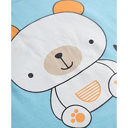 Babyhug 100% Cotton Interlock Knit Full Sleeves Round Neck T-shirts With Stripes And Bear Print Pack Of 3 - Blue Yellow & White