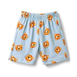 Babyhug 100% Cotton Knit Half Sleeves Co-Ords T-Shirt & Shorts Night Suit with Cub Face Print -Light Blue