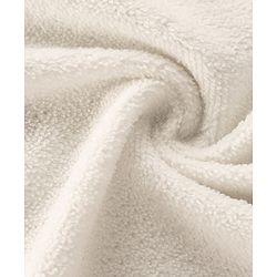 Babyhug Cotton Knit Microfiber Hooded Towel With Teddy Bear Embroidery L 75 x B 74.5 cm - White